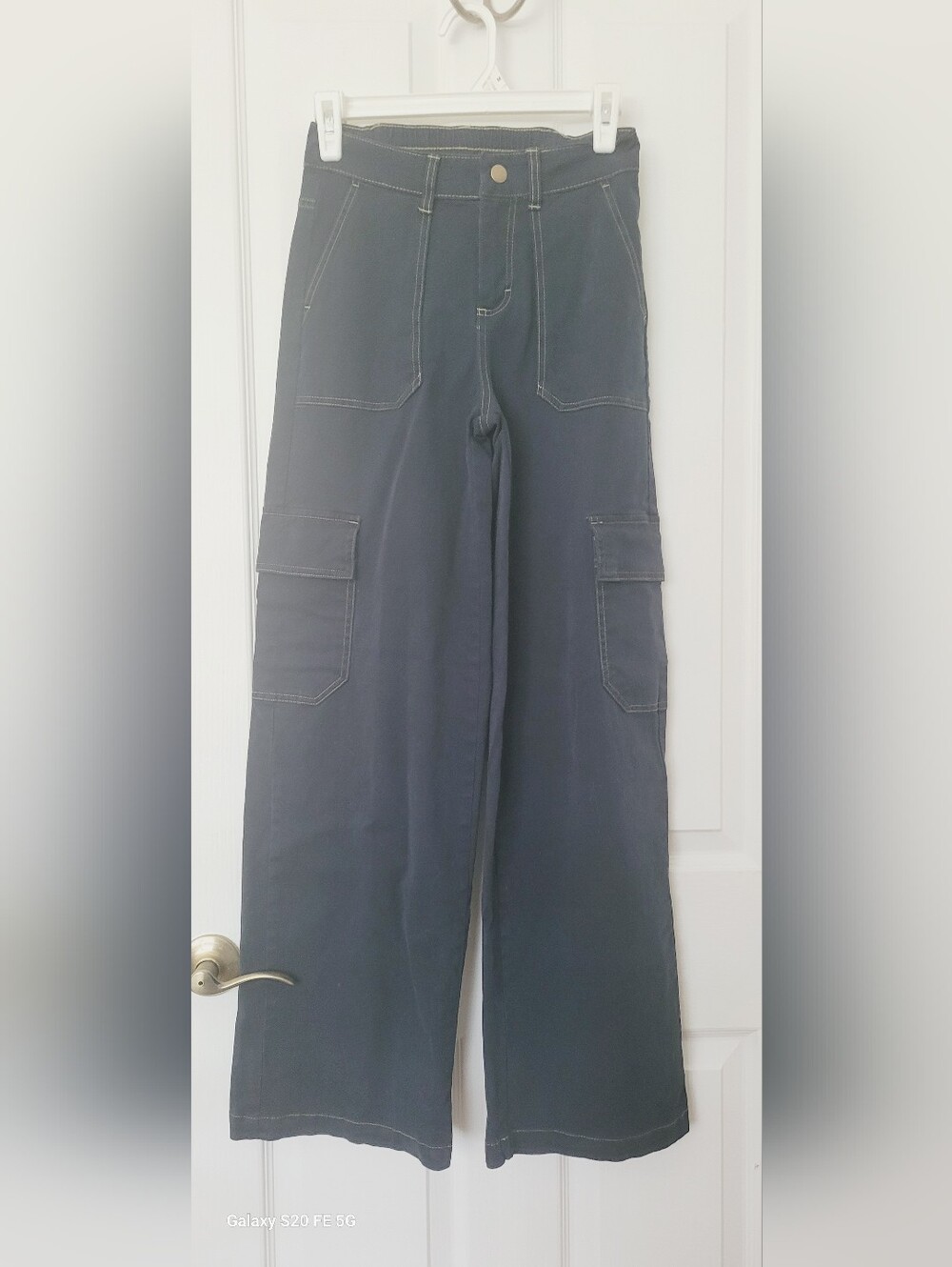 wild fable Navy Wide-Leg Cargo Pants